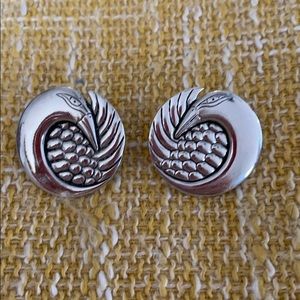 Laurel Burch peacock post earrings